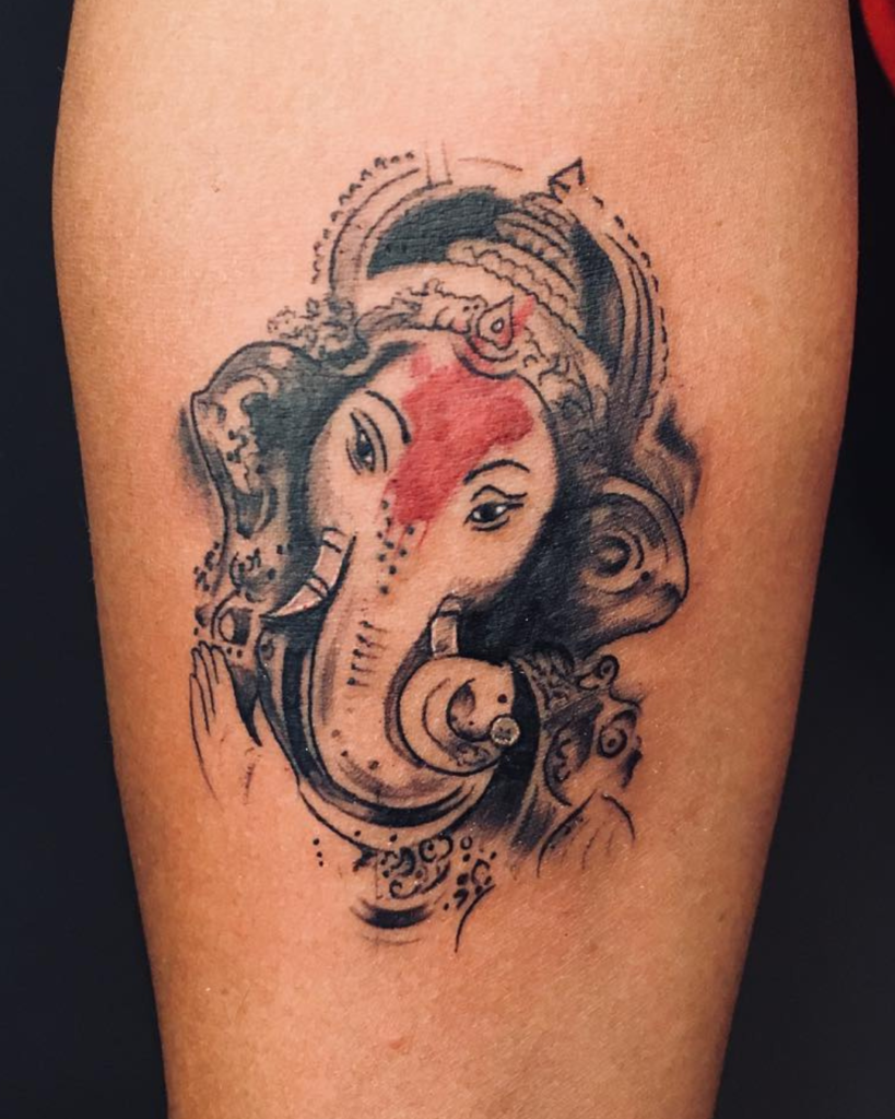 religious tattoo, ganesh tattoo